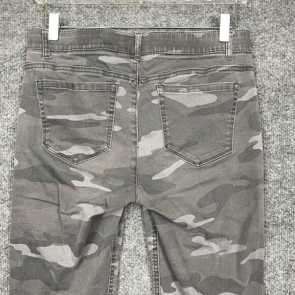 Democracy Pants Womens 8 Grey Camouflage Ab Solution Slimming Panel Skinny - Picture 5 of 16